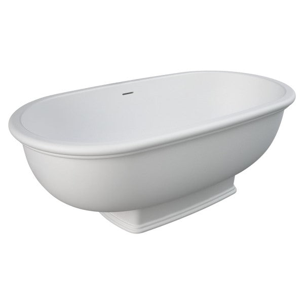 Fienza Washington Matte White Cast Stone Bath ST68