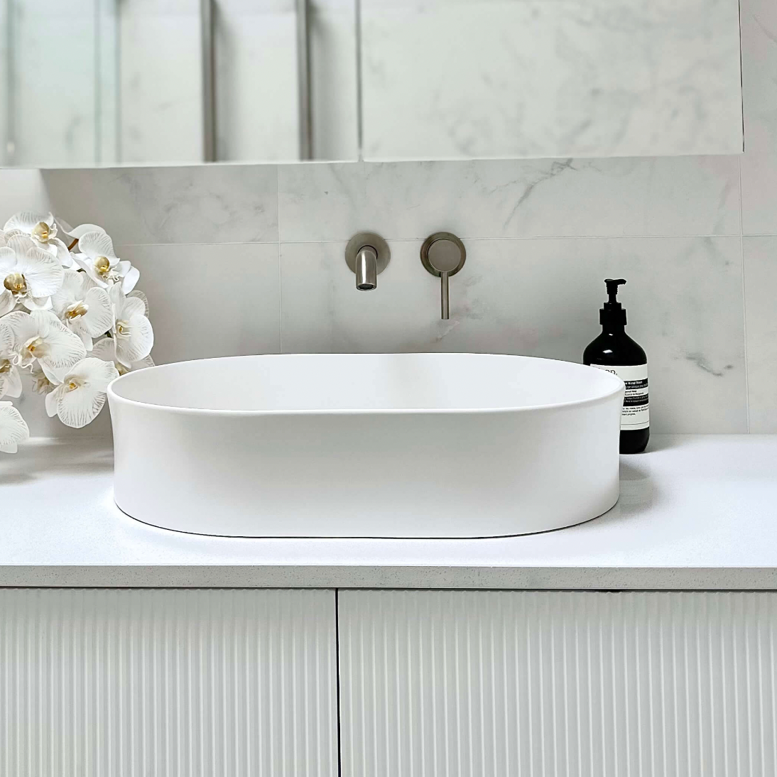 Fino 55x38 Counter Top Basin - Gloss White