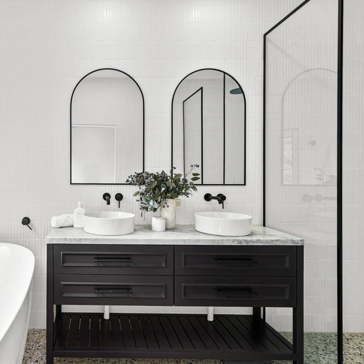 Fino Round 382 Counter Top Basin - Gloss White
