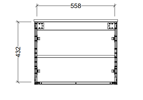 Timberline Florida Ensuite 600mm Wall Hung Vanity