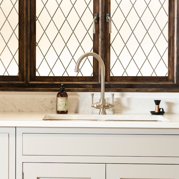 Gosford Double Sink Mixer - Brushed Nickel