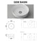 Ainsworth Wall hung Vanity 900mm Centre Bowl with Above Counter Basin