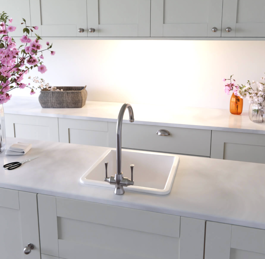 Gosford Double Sink Mixer - Chrome