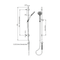 Greens Astro Adjustable Rail Shower - Chrome