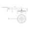 Greens Rocco Overhead Wall Shower - Brushed Nickel