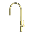 Greens Craft Pulldown Kitchen Mixer with Chef's Spout Brushed Brass PVD