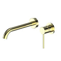 Greens Prime Lead Free Wall Basin Mixer Set - Brushed Brass