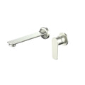 Greens Selwin Lead Free Wall Basin Mixer Set - Brushed Nickel