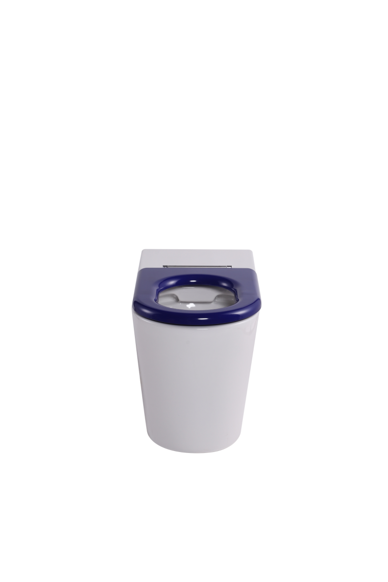 Care+ Fenton 800 WF Care Pan Only Raised Height Rimless & Blue Single Flap Seat