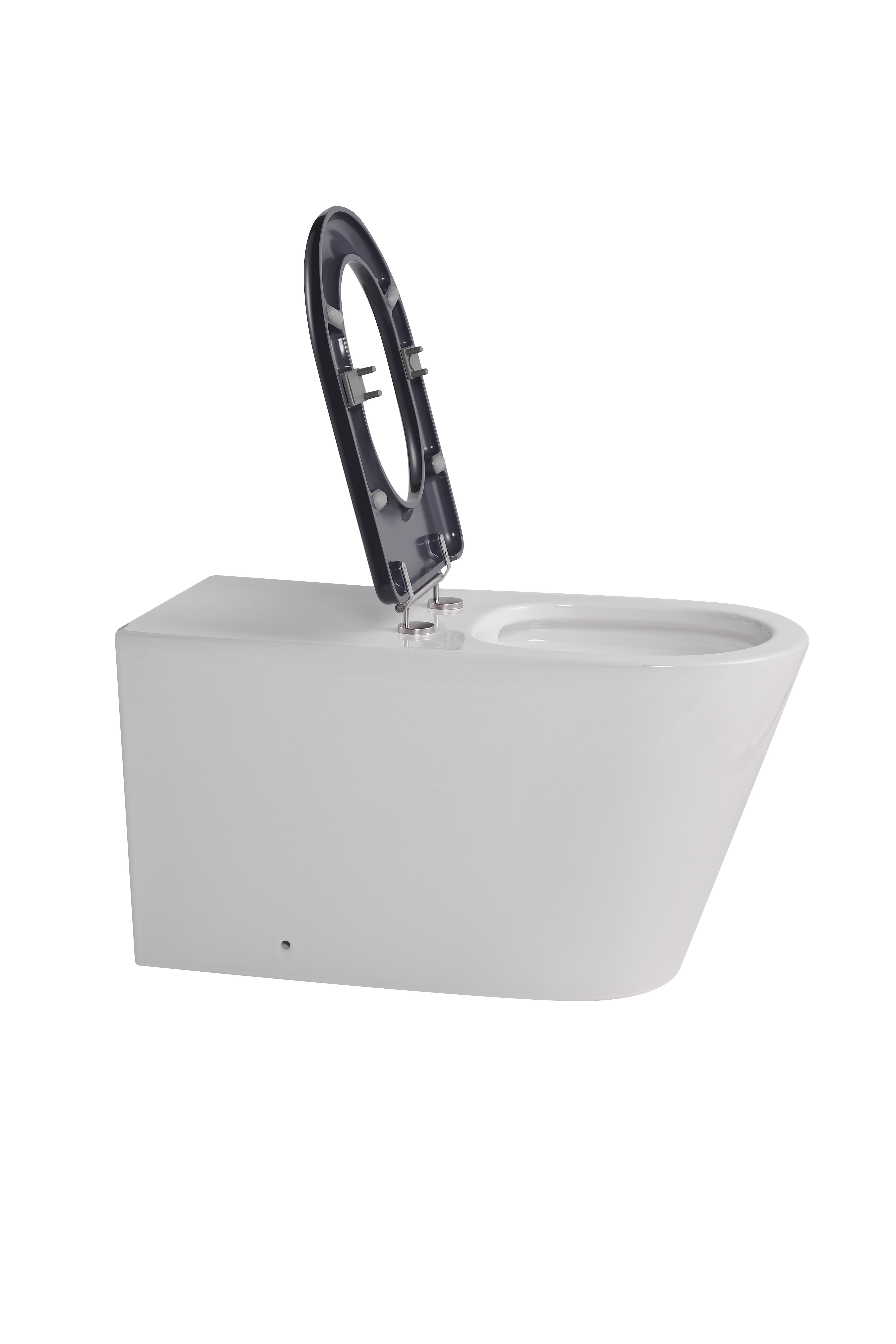 Care+ Fenton 800 WF Care Pan Only Raised Height Rimless & Grey Single Flap Seat