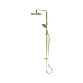 Greens Lavish Brass Twin Rail Shower, Brushed Brass image
