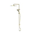 Greens Lavish BubbleJET Twin Rail Shower, Brushed Brass image