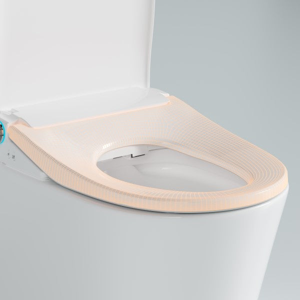 Lafeme Thea-Luna Rimless Toilet with Lafeme Smart Electric Toilet Bidet Seat