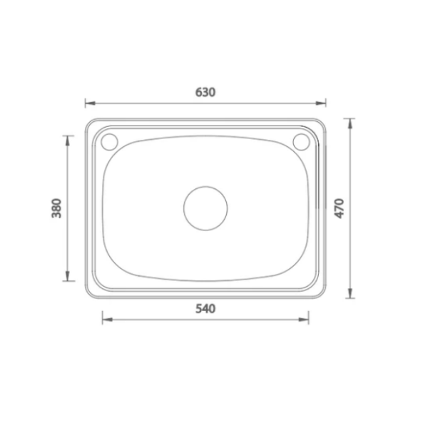 Standard 45lt Inset Laundry Trough