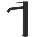 Bella Vista Mica Tall Basin Mixer Curved Spout - Matte Black