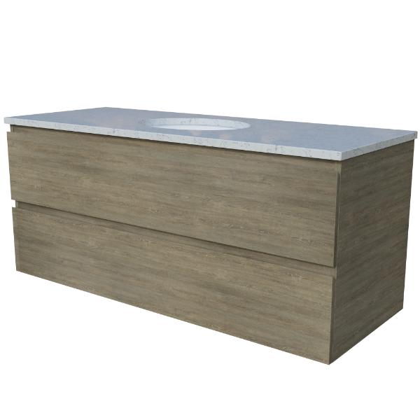Nevada Plus All-Drawer 1200mm Wall Hung Vanity, Above or Under Counter Basin