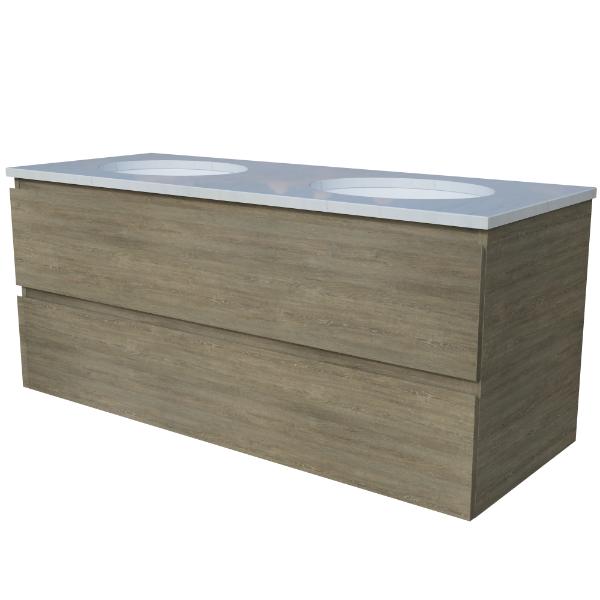 Nevada Plus All-Drawer 1200mm Wall Hung Vanity, Above or Under Counter Basin