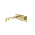 Nero Mecca Wall Basin/Bath Mixer 260mm Brushed Gold NR221910A260BG image
