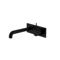 Nero Mecca NR221910B160MB Matt Black Wall Basin Mixer Handle Up 160mm Spout image