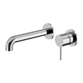 Nero Mecca Wall Basin/Bath Mixer Separate Back Plate 120mm Chrome NR221910C120CH image