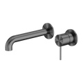 Nero Mecca Wall Basin/Bath Mixer Separate Back Plate 120mm Gun Metal NR221910C120GM image