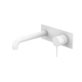 Nero Mecca Wall Basin/Bath Mixer 260mm Matte White NR221910A260MW image
