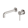 Nero Dolce Wall Basin/Bath Mixer Separate Back Plate Brushed Nickel