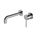 Nero Dolce Wall Basin/Bath Mixer Separate Back Plate Chrome