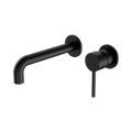 Nero Dolce Wall Basin/Bath Mixer Separate Back Plate Matte Black