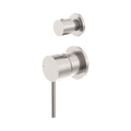 Nero Dolce Shower Mixer With Diverter Separate Back Plate Brushed Nickel