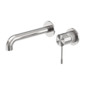 Nero Opal Wall Basin/Bath Mixer Separate Back Plate 260mm Brushed Nickel NR251907B260BN 5 Star/6LPM image