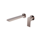 Nero Bianca Wall Basin/Bath Mixer Separate Back Plate 230mm Brushed Bronze NR321510fBZ 6 Star/4.5LPM image