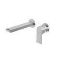 Nero Bianca Wall Basin/Bath Mixer Separate Back Plate 230mm Chrome NR321510FCH 6 Star/4.5LPM image