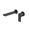 Nero Bianca Wall Basin/Bath Mixer Separate Back Plate 230mm Matte Black NR321510FMB 6 Star/4.5LPM image