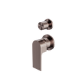 Nero Bianca Shower Mixer With Divertor Separate Back Plate Brushed Bronze NR321511gBZ image