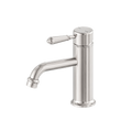 Nero York Straight Basin Mixer With Metal Lever Brushed Nickel NR692101b02BN image