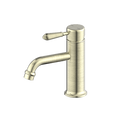 Nero York Straight Basin Mixer With Metal Lever Aged Brass NR692101b02AB image
