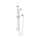 Nero NR692105A01BN York Shower Rail With White Porcelain Hand Shower Brushed Nickel image