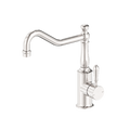 Nero York Kitchen Mixer Hook Spout With Metal Lever Brushed Nickel NR69210702BN image