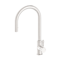 Nero York Pull Out Sink Mixer With Vegie Spray Function With Metal Lever Brushed Nickel NR69210802BN image