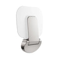Nero Mecca Care Shower Seat 400x300mm, Brushed Nickel