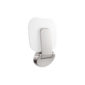 Nero Mecca Care Shower Seat 400x300mm, Brushed Nickel
