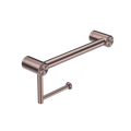 Nero Mecca Care 25mm Toilet Roll Rail 300mm Brushed Bronze