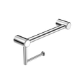 Nero Mecca Care 25mm Toilet Roll Rail 300mm Chrome