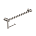 Nero Mecca Care 25mm Toilet Roll Rail 450mm Brushed Nickel