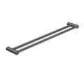 Nero Mecca Care 25mm Double Towel Grab Rail 900mm Gun Metal