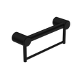 Nero Mecca Care 32mm Grab Rail With Towel Holder 300mm Matte Black