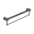 Nero Mecca Care 32mm Grab Rail With Towel Holder 600mm Gun Metal