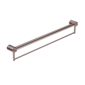 Nero Mecca Care 32mm Grab Rail With Towel Holder 900mm Brushed Bronze