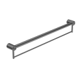 Nero Mecca Care 32mm Grab Rail With Towel Holder 900mm Gun Metal